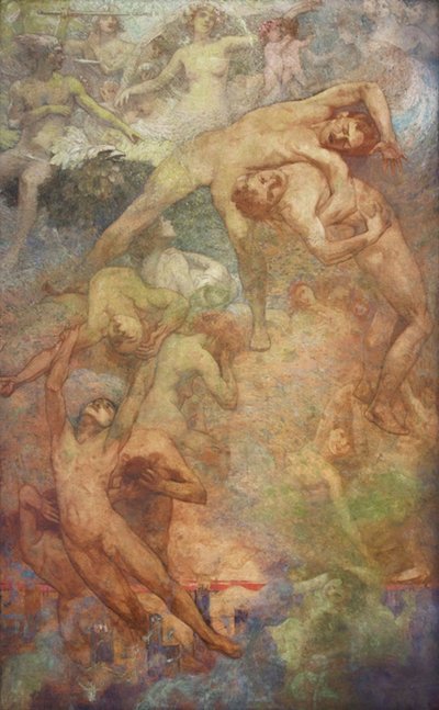 Progress - Panel of the National Library of Brazil by Eliseu Visconti
